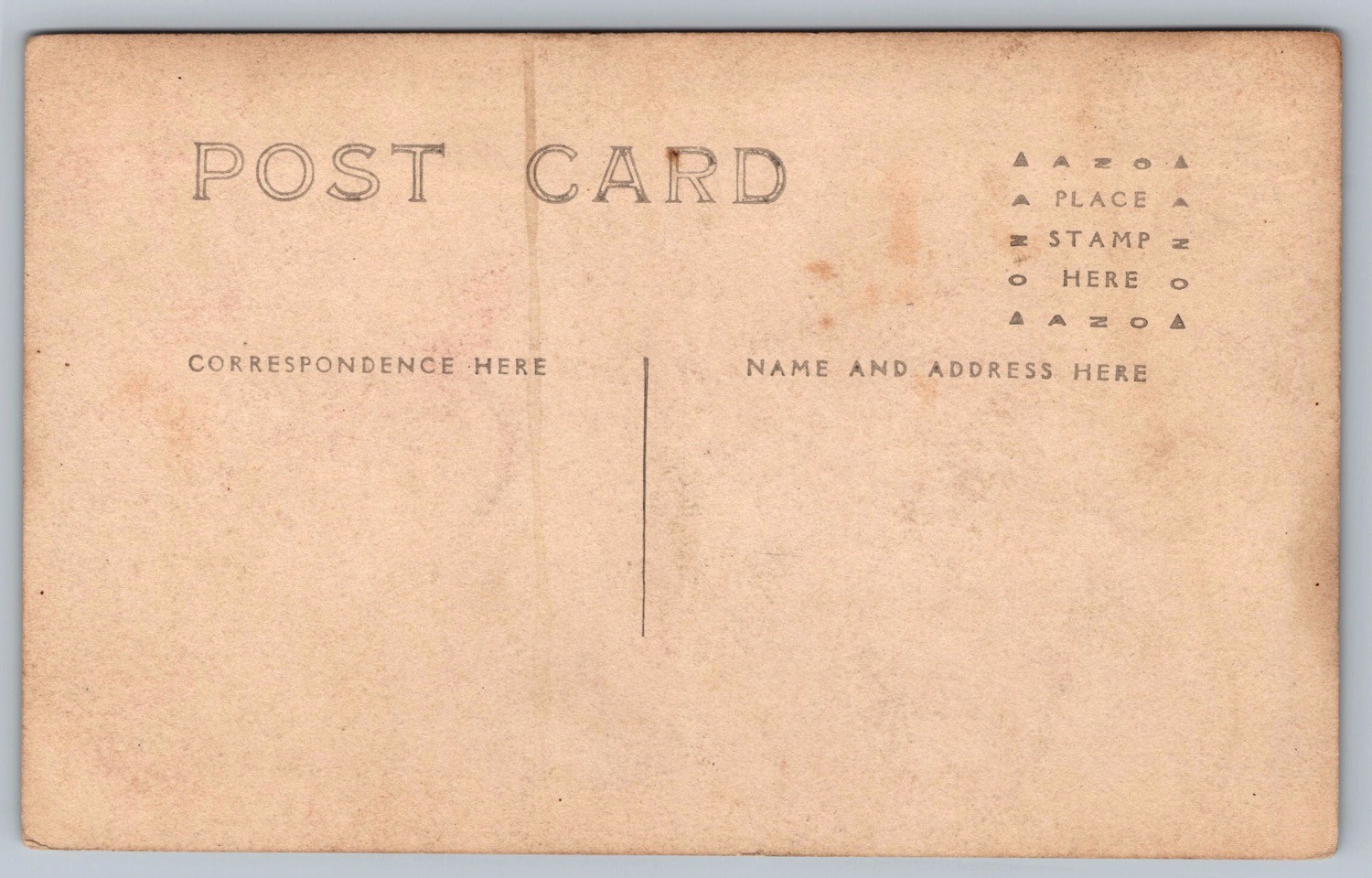 Antique RPPC man riding horse in park Real Photo Postcard 