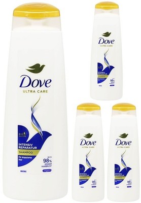4x Dove INTENSIV REPARATUR 250ml | Shampoo strapaziertes kaputtes trockenes Haar