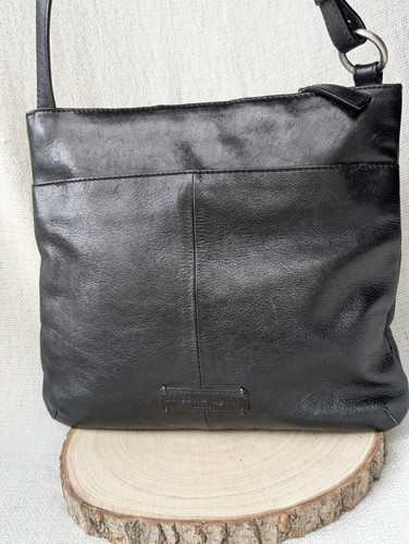 Bailey & Quinn black Leather messenger satchel crossbody shoulder bag - Picture 7 of 18