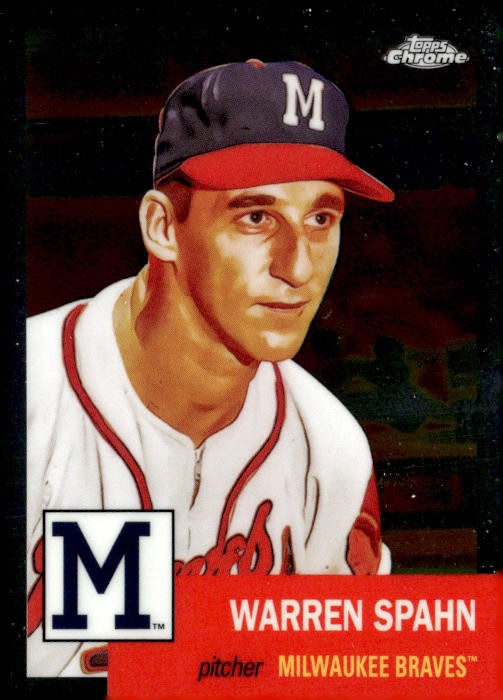 2022 Topps Chrome Platinum Anniversary #254 Warren Spahn  Refractor