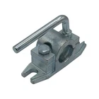 Trailer Caravan Jockey Wheel Clamp Ribbed 48MM (Prop Stand Zinc Plated Handle)