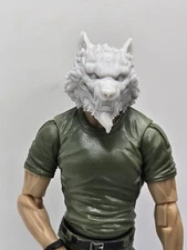 3d PRINT Wolf Warrior HEAD#1 1:18 3 3/4" GI Joe 25th Anniversary B100