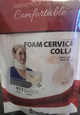 2 Inch / 5 cm - Foam Cervical Collar Neck Brace Beige New