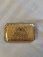 Gold Sparkly Sequin Wallet Clutch Purse for Women Evening Bag