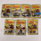 Vintage Matchbox Superfast Lot (7) Diecast Cars Trucks Jeep Police Bike 1970s