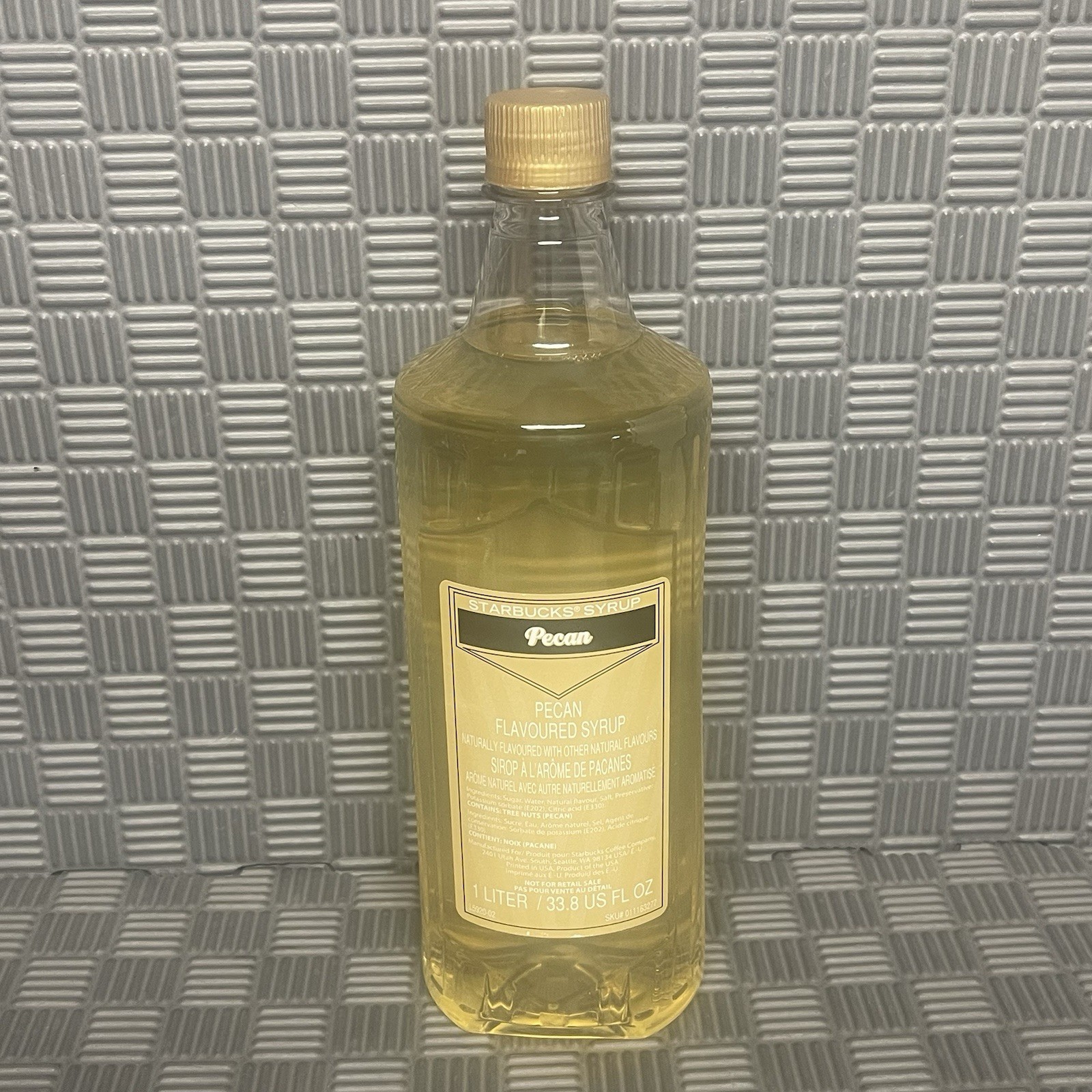 Starbucks Pecan Flavored Syrup 1 Liter 33.8 Oz Bottle Best By 23 January 2026