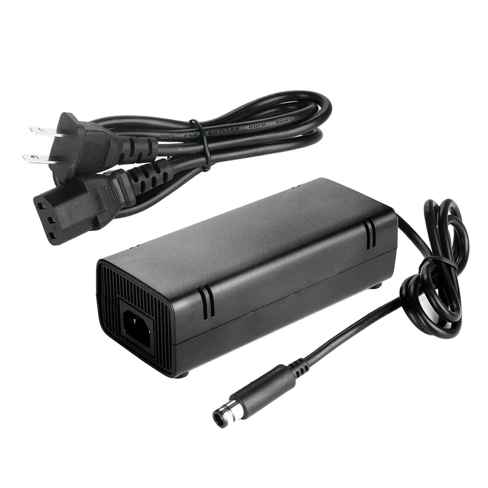 For Microsoft Xbox 360 E Console Power Supply Cord AC Adapter Charger Cable - Image 3 of 4