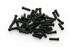 100 Pcs Bike Shifter Brake Cable Ends Tips Caps Crimps BLACK