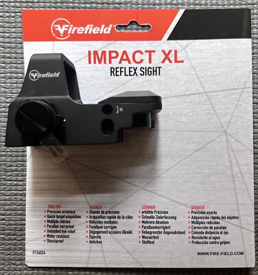 Firefield, Impact XL Reflex Sight, Black, Red- 4 Reticle Options