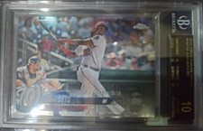 JUAN SOTO 2018 TOPPS CHROME HMT98 RC ROOKIE BGS 10 PRISTINE BLACK LABEL