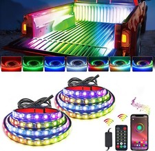 Nilight 2pcs 60 Inch Truck Bed Lighting Truck Bed Light Strip Rgb-ic Led Lights