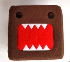 Very RARE Domo kun Cube Square Plush Stuffed Toy NHK Domokun JAPAN