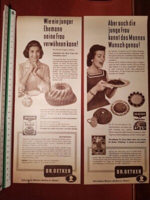 Dr. Oetker Backin Pudding-Pulver - 2x ältere Anzeige