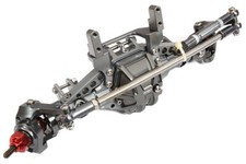 Assale anteriore completo lavorato a billetta T11 per jeep assiale 1/10 SCX-10 Dingo Honcho