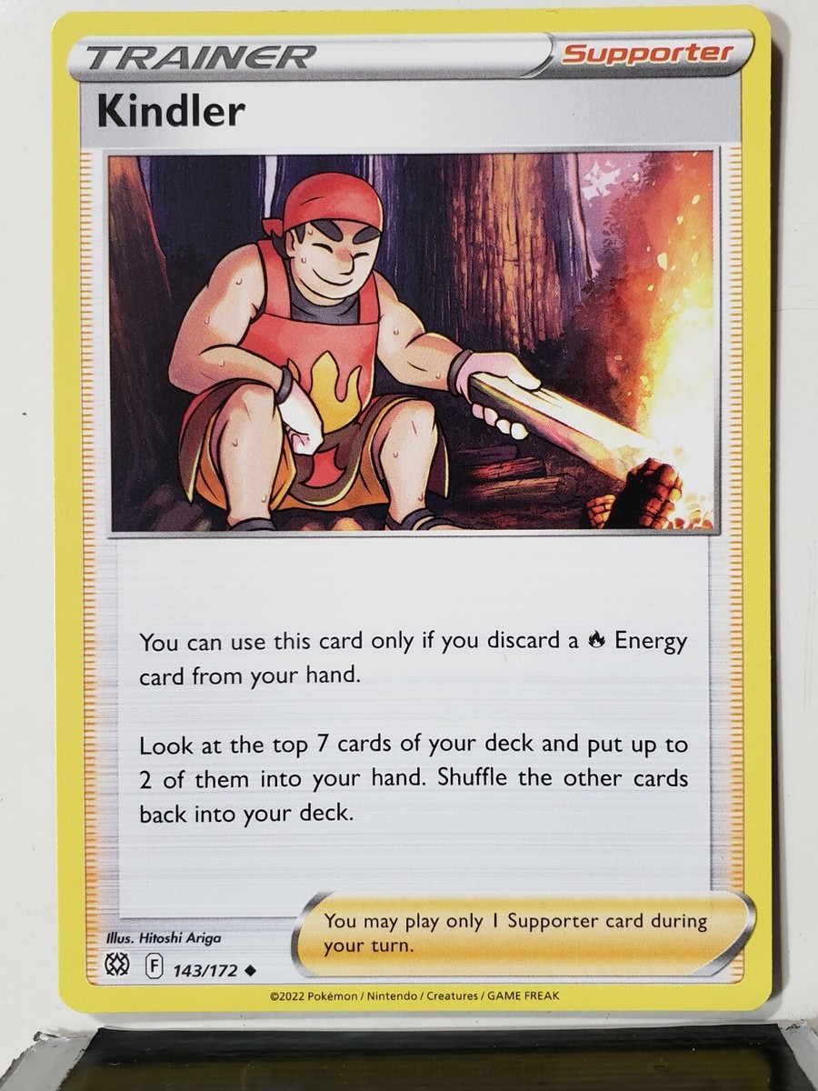hitoshi ariga pokemon cards Kindler 143/172 - NM / M - Brilliant Stars Pokemon Card