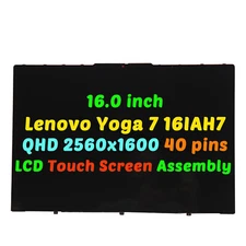 QHD B160QAN02.W NE160QDM-N63 for Lenovo Yoga 7 16 Lcd Touch Screen w/ Bezel 16"