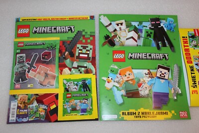 Lego Minecraft 4/2025 Magazin + Orc Warrior with Baby Hoglin and Magma Cube NEU