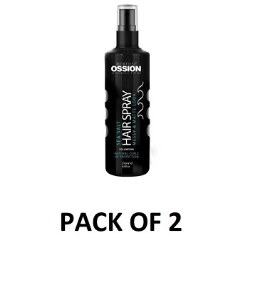 Ossion Sea Salt Hair Spray Messy and Matte Look, Natural Curls - PACK OF 2