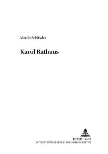 Karol Rathaus Dissertationsschrift 5433 - Schüssler-Ruggli, Martin