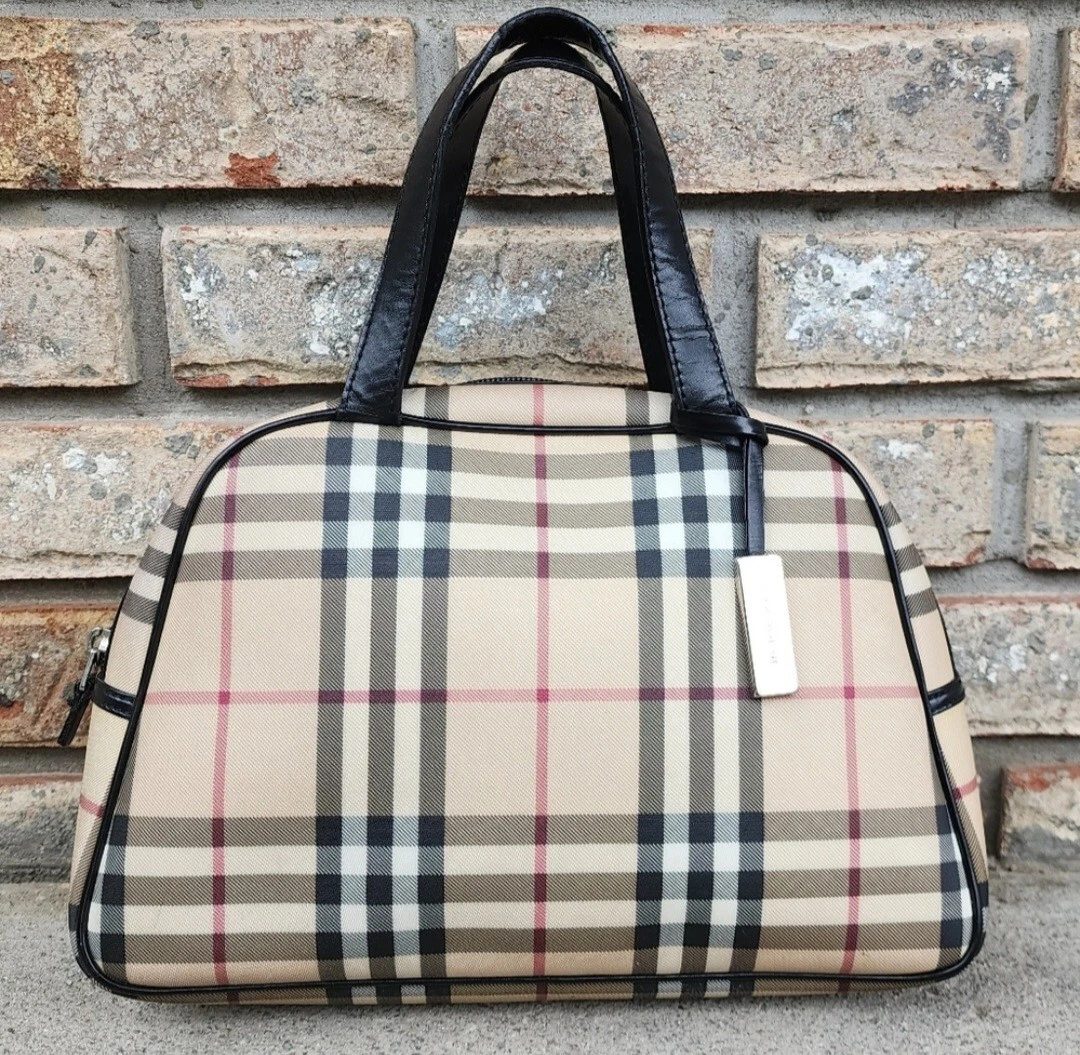 Burberry house outlet check satchel