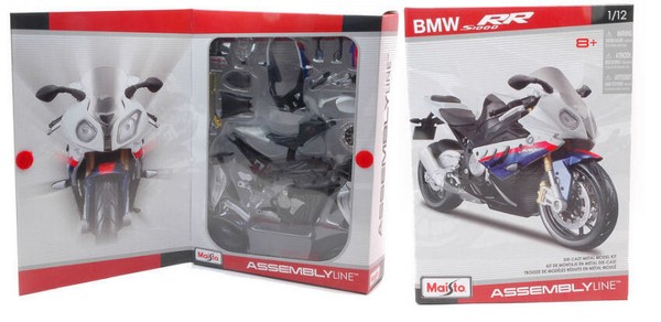Maisto 1/12 Motorrad Einbausatz Bmw S1000RR Modellbau Statisches Modell Diecast-image