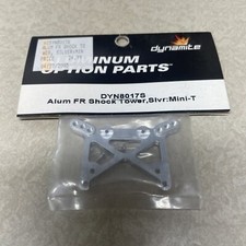 Torre de Amortiguador Delantero Losi Mini-T Aluminio Dinamita Plateada DYN8017S
