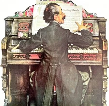 The Wedding March Norman Rockwell 1979 Print From Memory Album Vtg Repro DWKK15