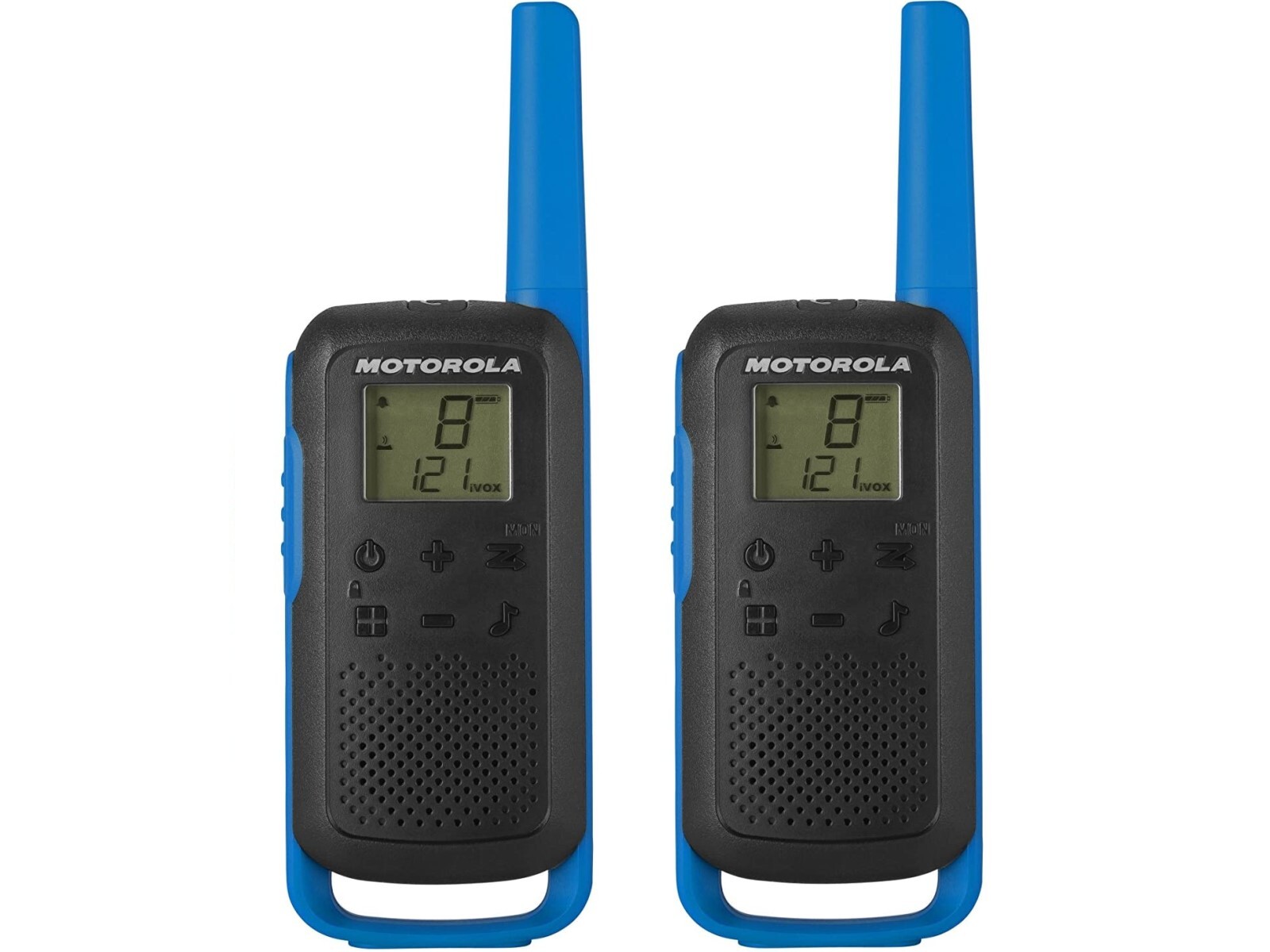 MOTOROLA TALKABOUT T62 TWINPACK AZUL PMR446 SIN LICENCIA ¡HASTA 8 KM DE ALCANCE!¡!