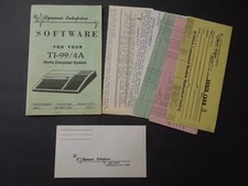 TI-99/4A Home Computer Software Catalog  Order Forms DE Dynamic Enterprises