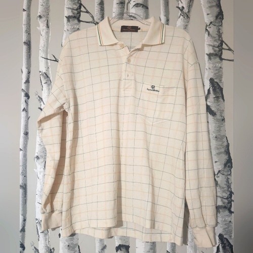 Giovanni Valentino Long Sleeves polo shirt Size Euro 50/ Medium -Large