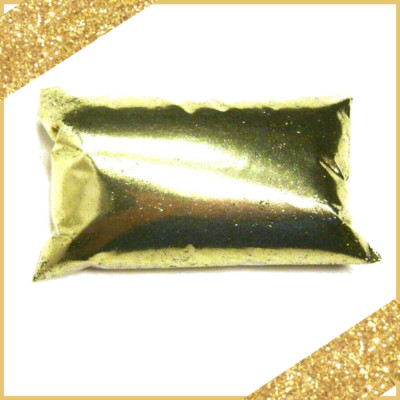 6oz Bright Gold .015'' Metal Flake, Automotive Grade Medium Cut Metalflake, 177ml