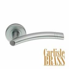 ROUND ROSE HANDLES CARLISLE BRASS SEROZZETTA IN SATIN CHROME FINISH SZC340SC NEW