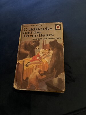 Goldlöckchen und die drei Bären Hardcover Marienkäfer Buch 1972 24p Vintage Selten