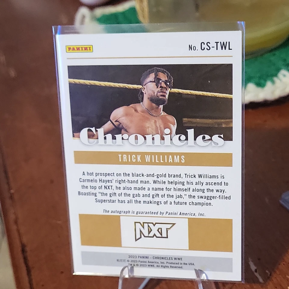 2023 Chronicles WWE - Trick Williams Auto CS-TWL - Retail Red Foil - Image 2 of 2