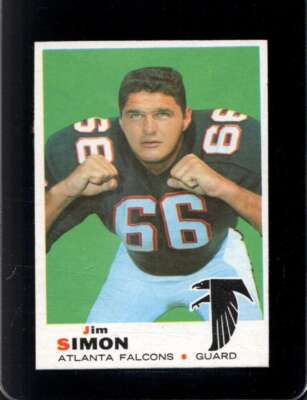 1969 TOPPS #184 JIM SIMON EX FALCONS *X61811
