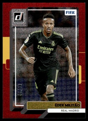 2022 Donruss Fifa Word Cup Red Eder Militao 46/99 Real Madrid CF #100