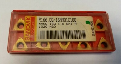 Lot De 10 Plaquettes De Filetage Sandvik R166.OL-16TR01F150 - Neuf, Emballage D'origine