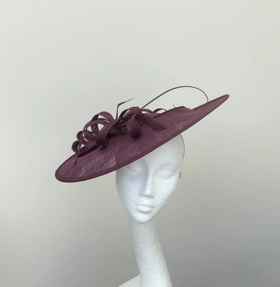 Dark purple wedding hat online