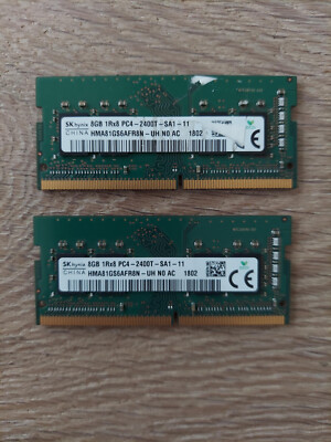 Barrettes RAM PC Portable 16 Go (2x8 Go) SK Hynix - DDR4 SO-DIMM 2666 MHz - Occasion