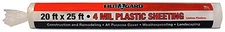 Film-Gard 1141018 Plastic Sheeting, Clear, 4-Mil, 20 x 25-Ft. - Quantity 1