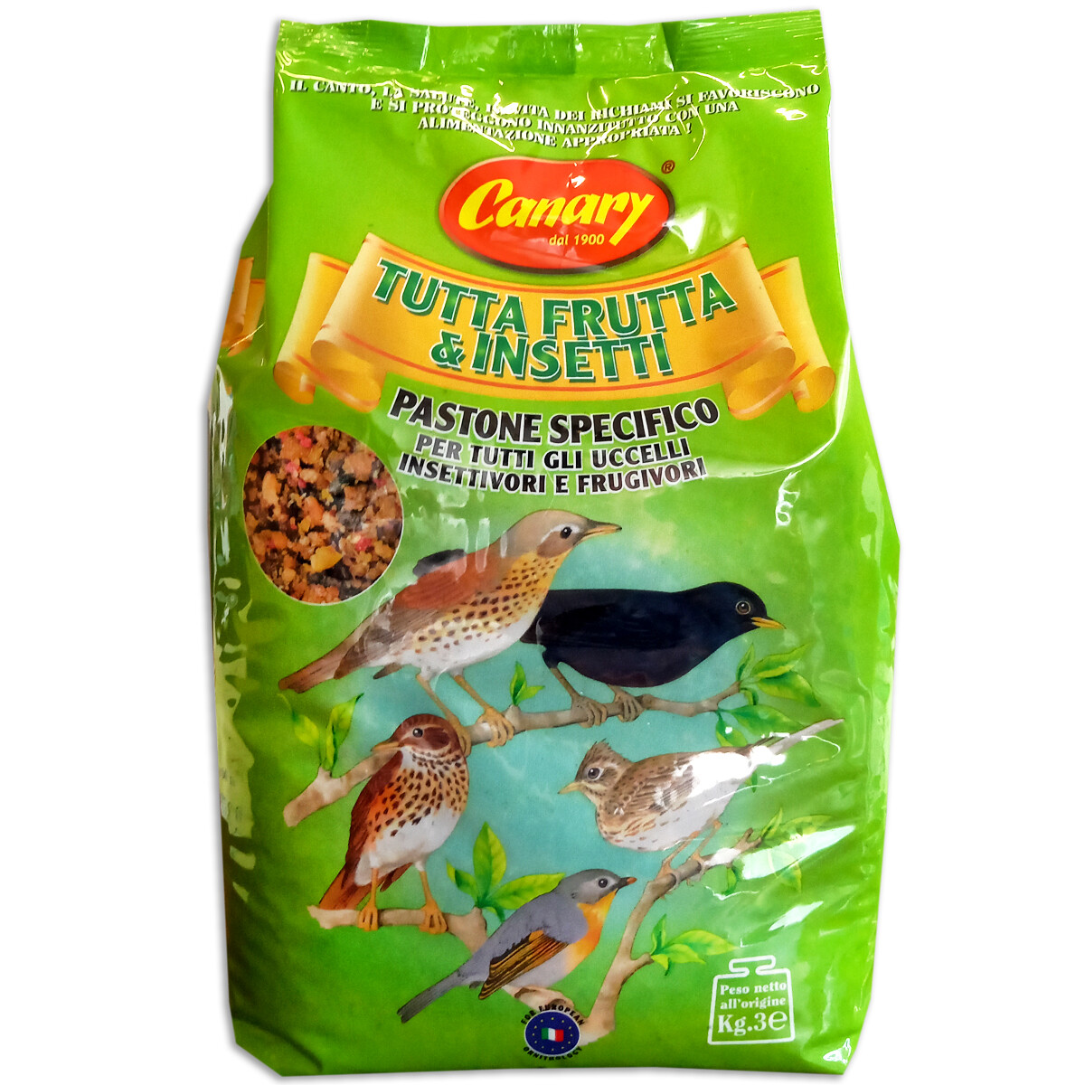 TuttaFrutta&Insetti 3kg mangime uccelli insettivori/frugivori