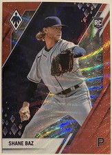 2022 Panini Chronicles Phoenix Shane Baz Red Wave /199 RC Tampa Bay Rays
