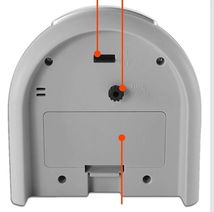 SEIKO alarm clock luminous quite sweep snooze light QHE1204 volume control - Image 3 of 4