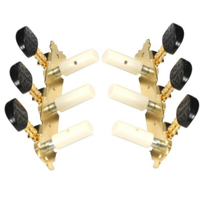 KERA AUDIO MGP19 Classical Guitar Tuning Pegs Keys, GOLDEN  (3+3)