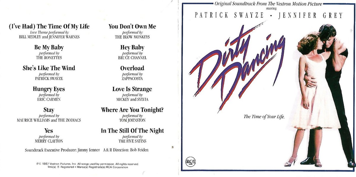 Dirty Dancing soundtrack cd album, RCA pressing Australia
