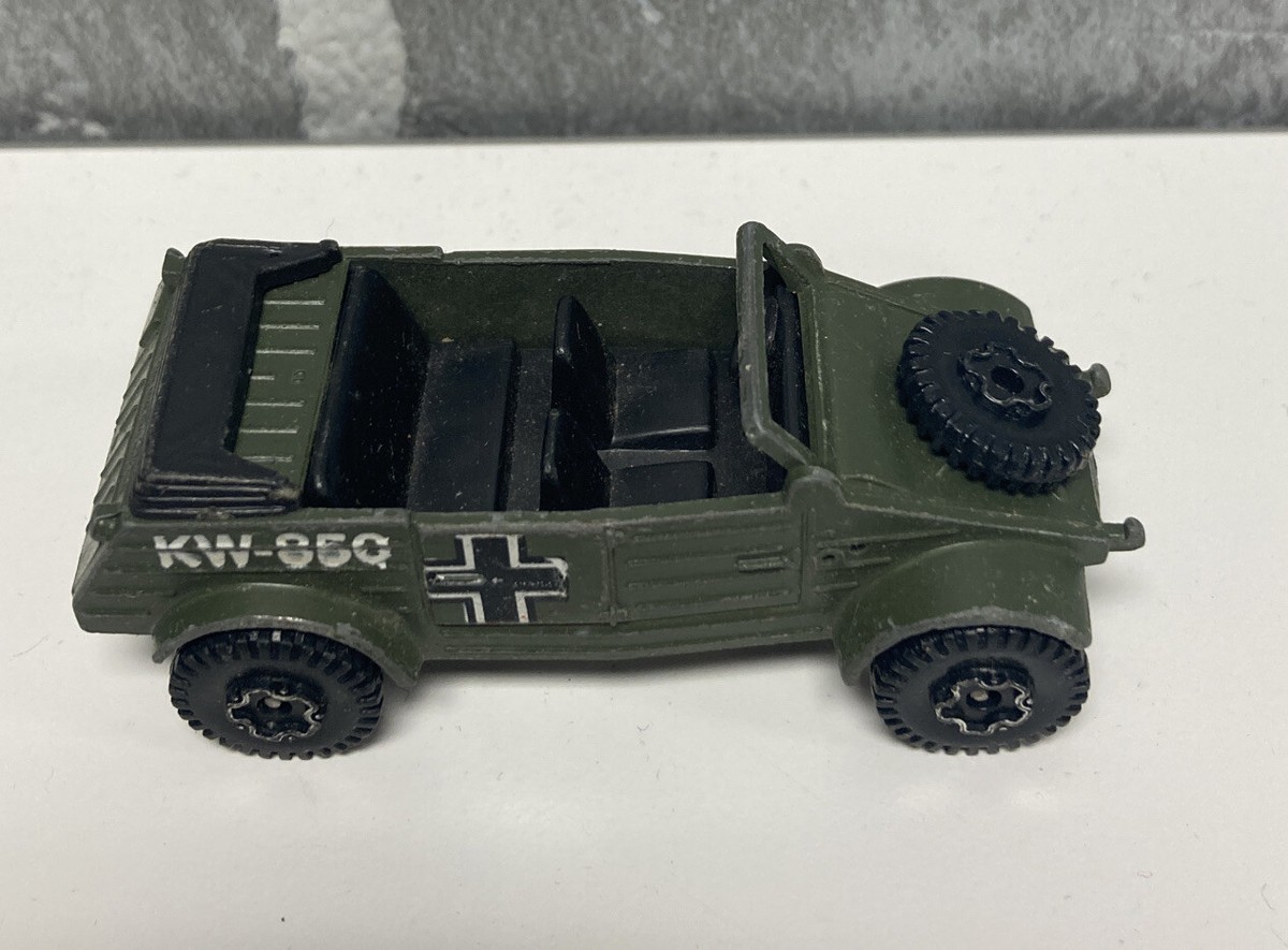 Vintage Playart Kubelwagen KW-850 1:64 German Army Vehicle Diecast