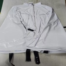 White hollow out strap jumpsuit