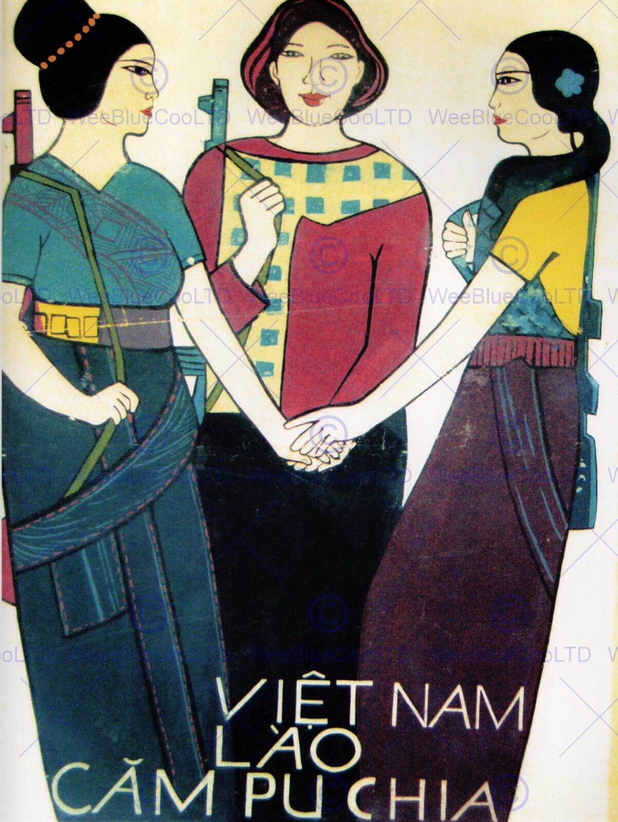 Vietnam War Poster We Share The Same River Together Cuu Long Cambodia And  Laos