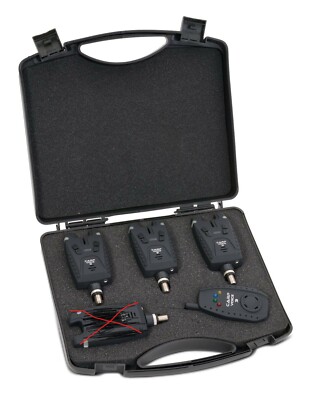 SAENGER  Carp Voice 3 3+1 Funk Set Rot/Blau/Grün Bissanzeiger 2040833 Neu