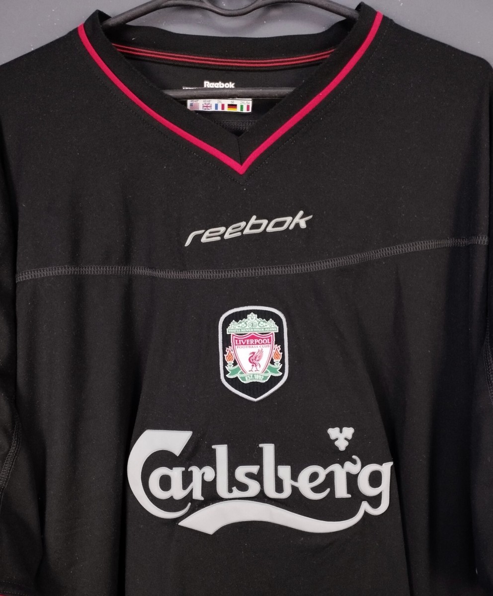 Reebok - Liverpool 2002-2003シーズン レプリカ＆タオルマフラー Liverpool 2002 - 2003 Away football shirt jersey Reebok size
